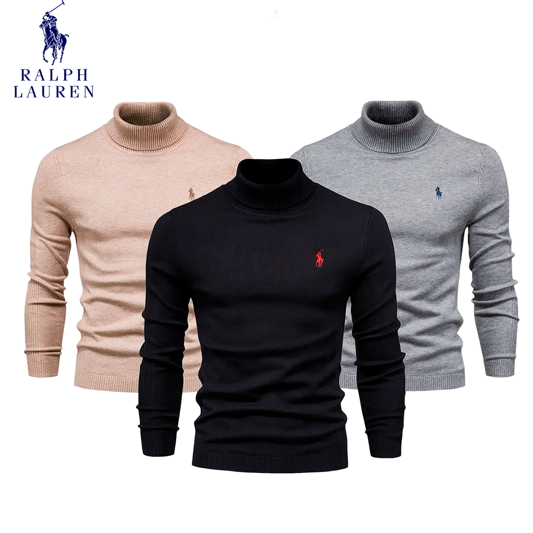 Polo Puffer Vest & Turtleneck Set