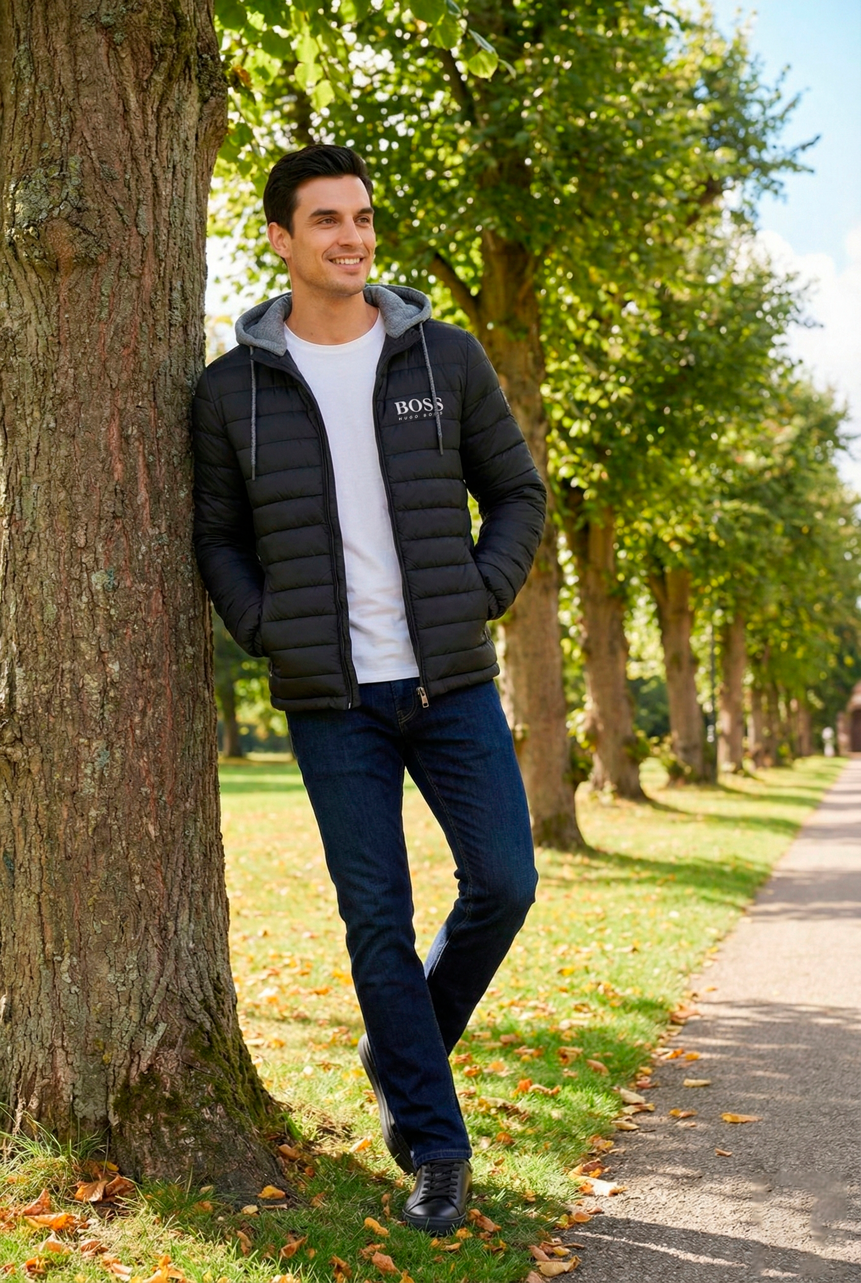 Water-Repellent Puffer Jacket