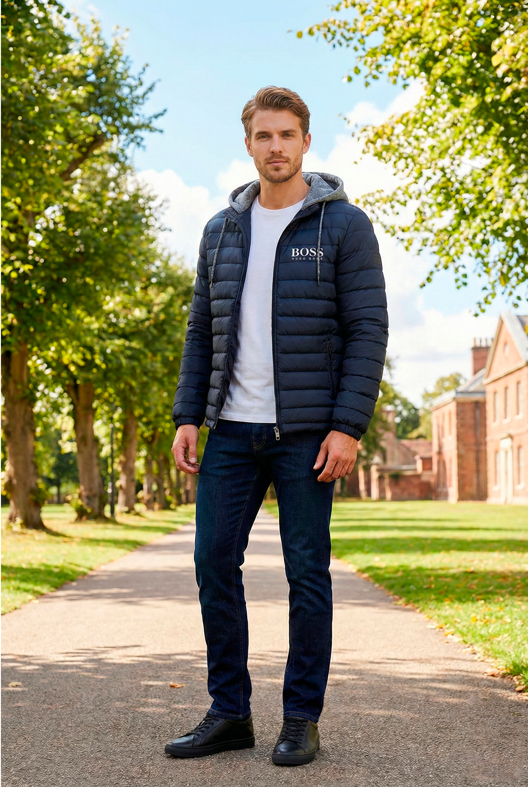 Water-Repellent Puffer Jacket