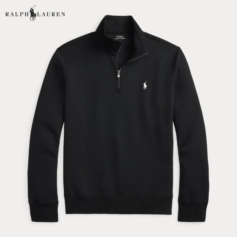 Double-Knit Quarter-Zip Pullover
