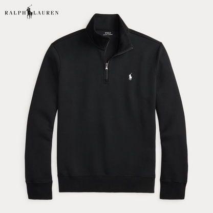 Double-Knit Quarter-Zip Pullover