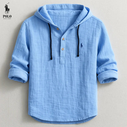 Premium Linen Hooded Shirt