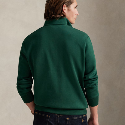 Double-Knit Quarter-Zip Pullover