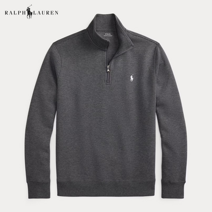 Double-Knit Quarter-Zip Pullover