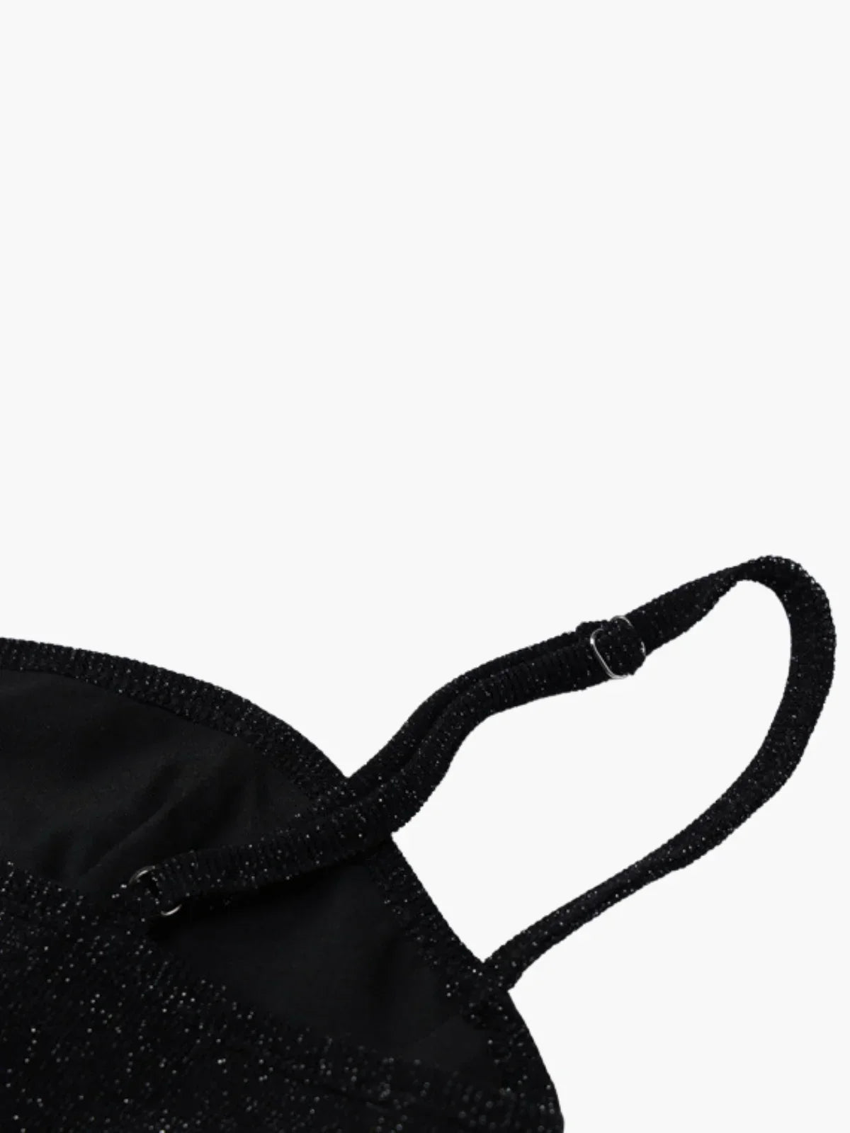 Sparkling Mesh Slip Mini Dress With Side Slit